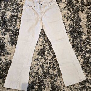 Nevada White Stretch Bootcut Jeans | Size 8 | White